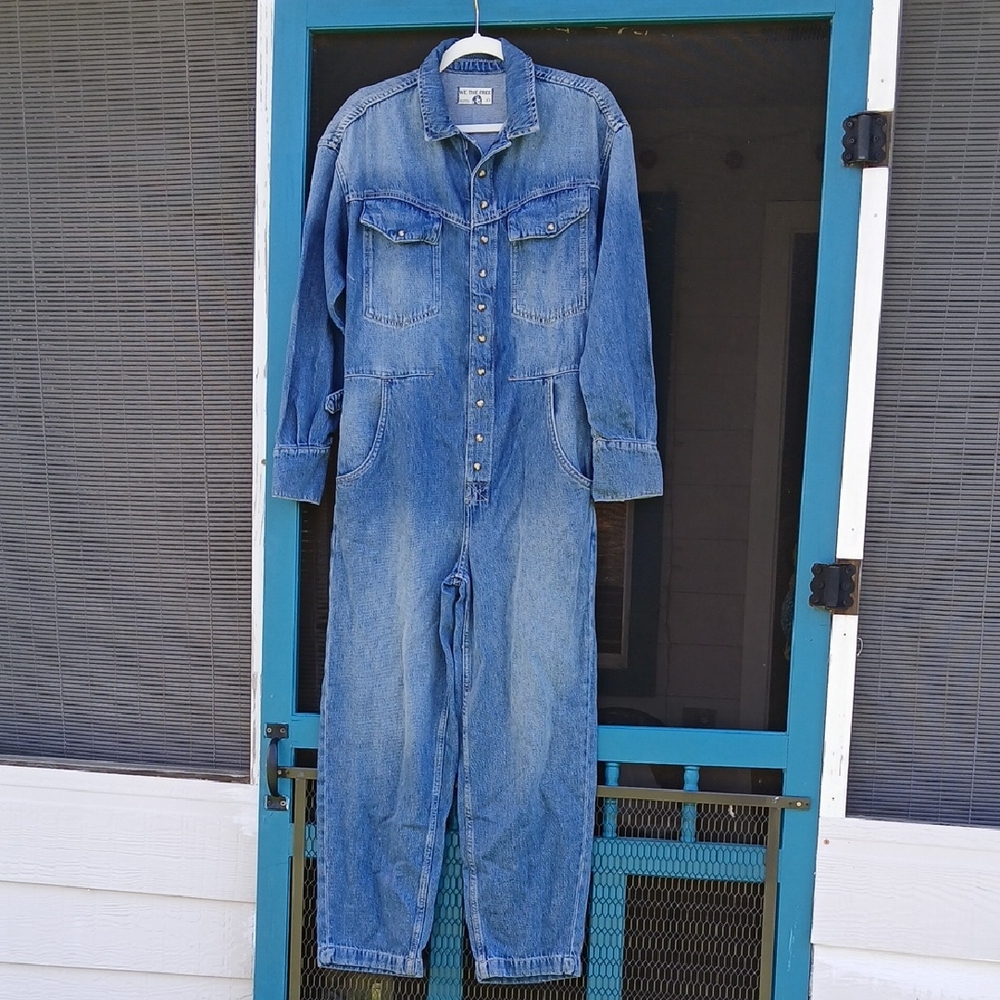 We The Free Denim Jumpsuit NWT Size XS Jeans Townes Coverall
